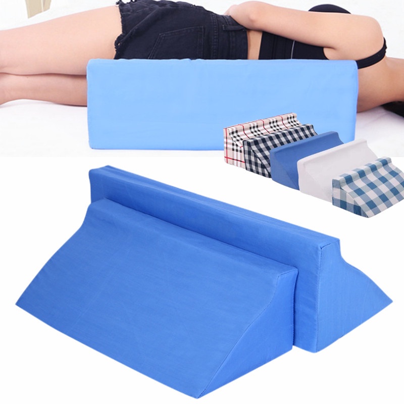 Multipurpose Bed Wedge Pillow Elevation Pillow Sponge Cushion Neck Back