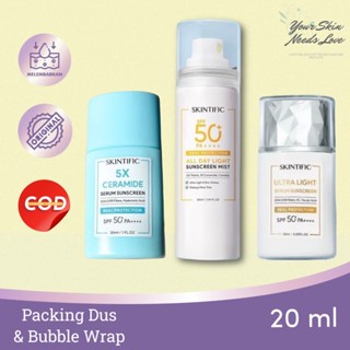 skintific ultra light serum sunscreen spf 50 pa