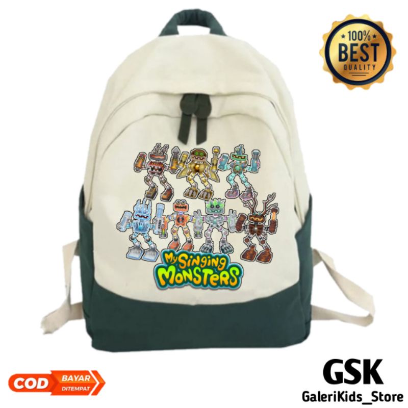 My Singing Monsters Children's School Bag (Can use Name) | Shopee Singapore