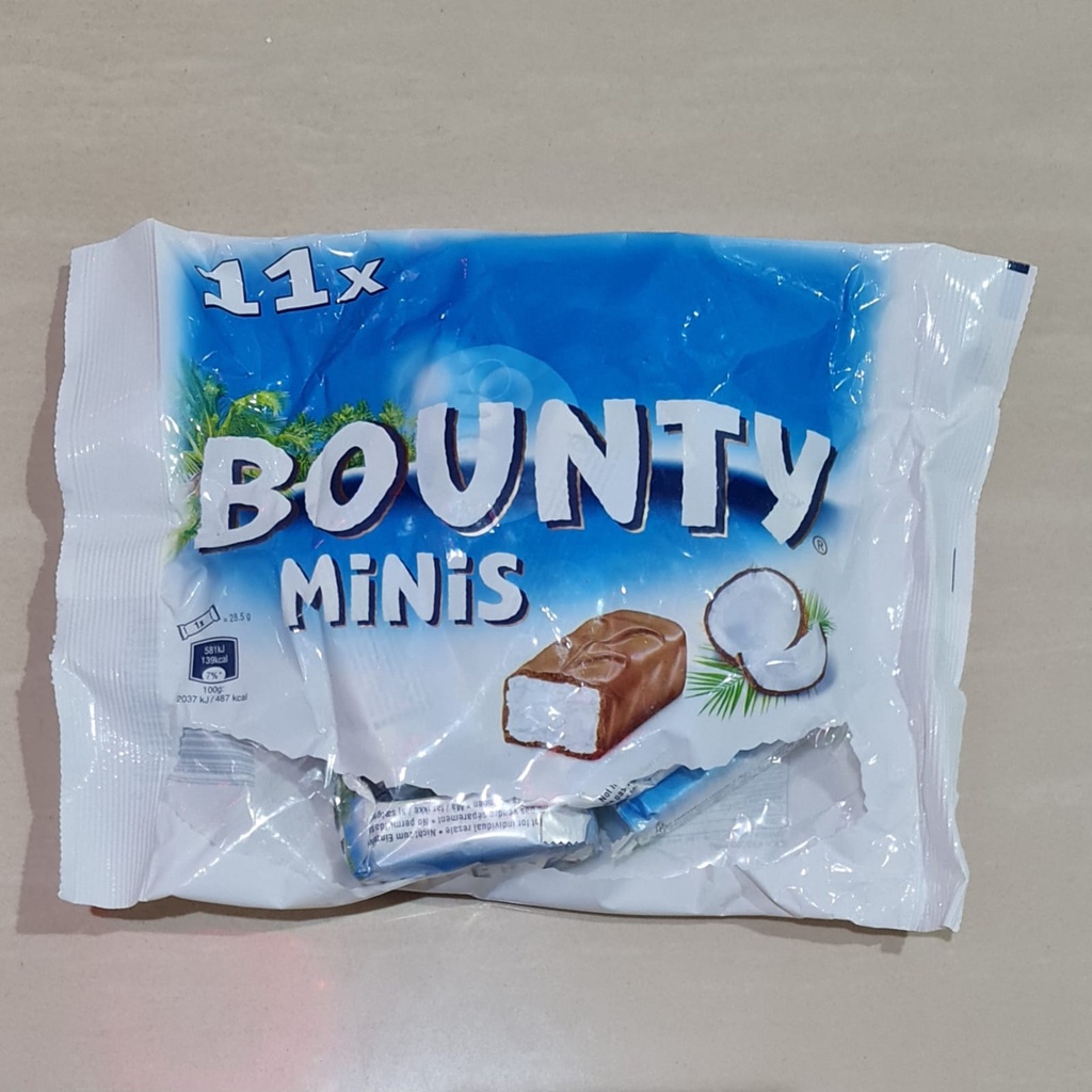 Chocolat Bounty Minis 275g (9 pièces)