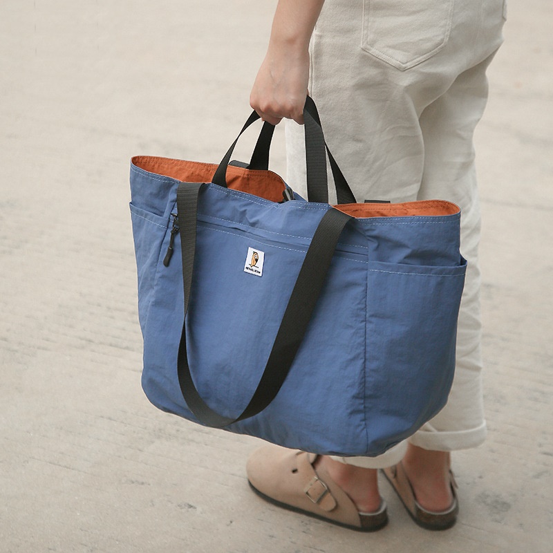 *SG Stock* Reversible Hit Color Tote Bag|Travel Cabin Bag|35x20x30cm ...