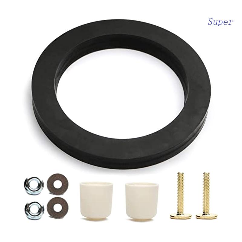 Super Oring RV Toilet Rubber Bowl Seal Gasket Kit with Mounting