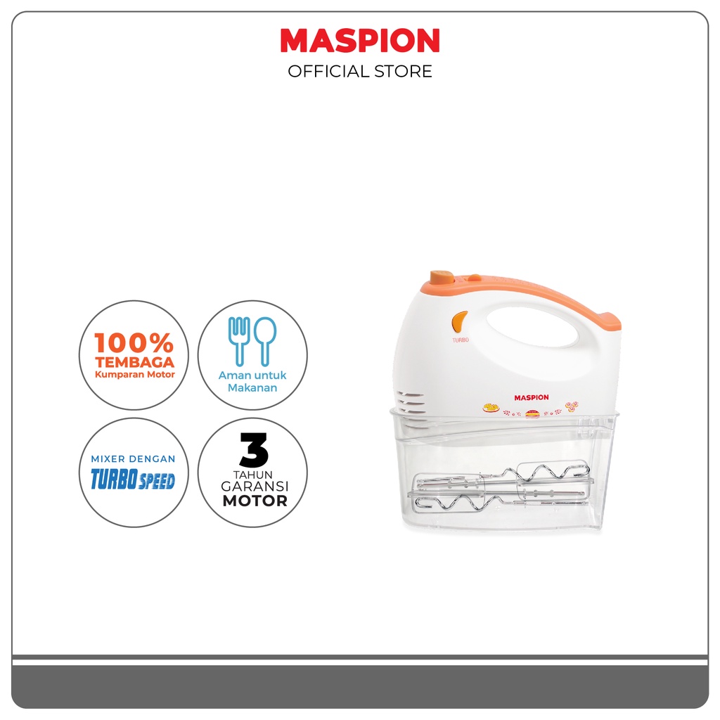 Maspion Electric Hand Mixer Pencampur Elektrik MT-1193 BB