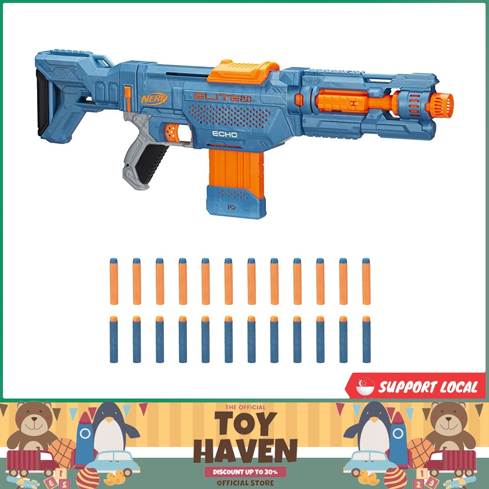 [sgstock] NERF Elite 2.0 Echo CS10 Blaster 24 Official NERF Darts