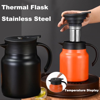 Double Walled Vacuum Mate Tea Thermos 2.3L Stainless Steel Thermal Coffee  Carafe Thermos Flask