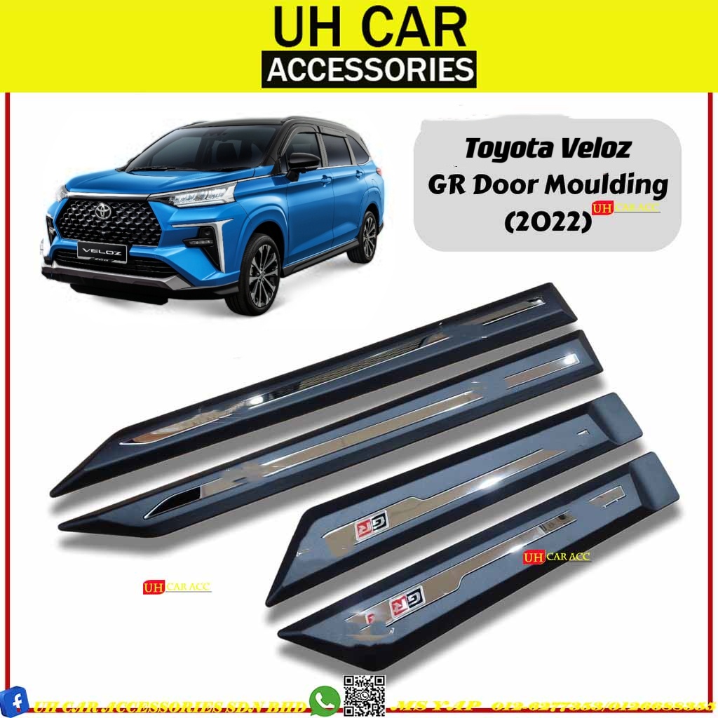 PERODUA VELOZ 2022 SIDE DOOR MOULDING LINING GARNISH TRIM CHROME