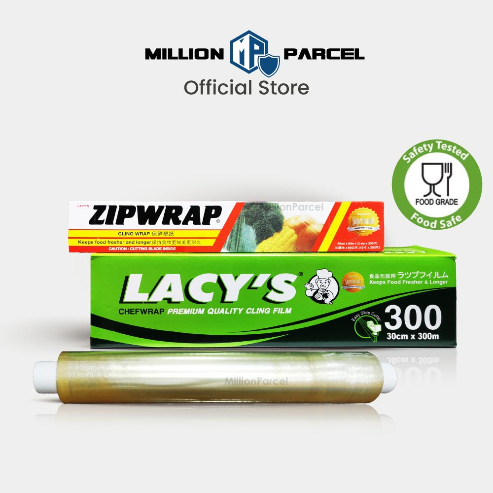 Lacy’s PVC Cling Film Zipwrap with cutting blade Plastic Food Wrap