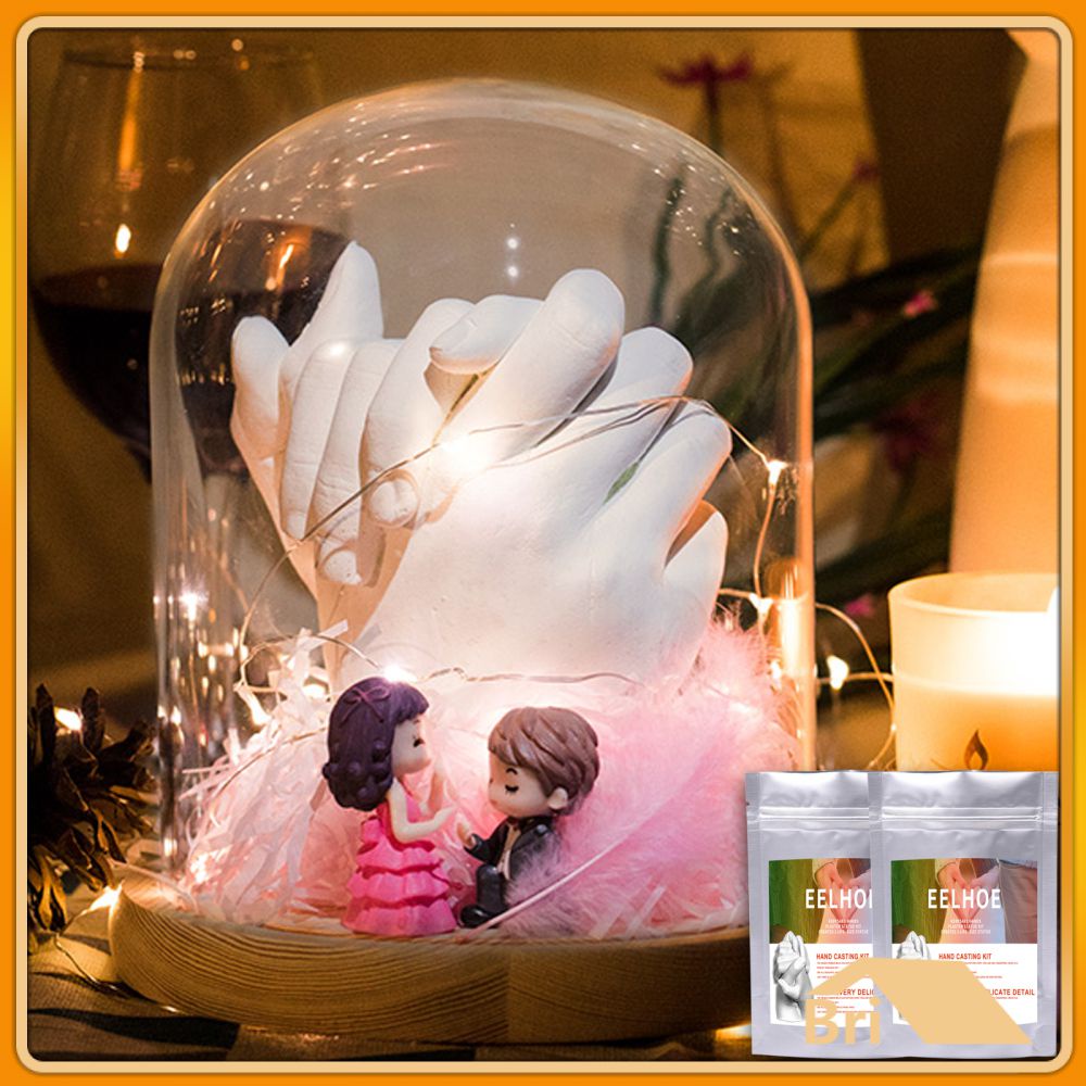 Eelhoe Hand Casting Kit Hand Mold Set Souvenir Hand Diy Plaster Mold