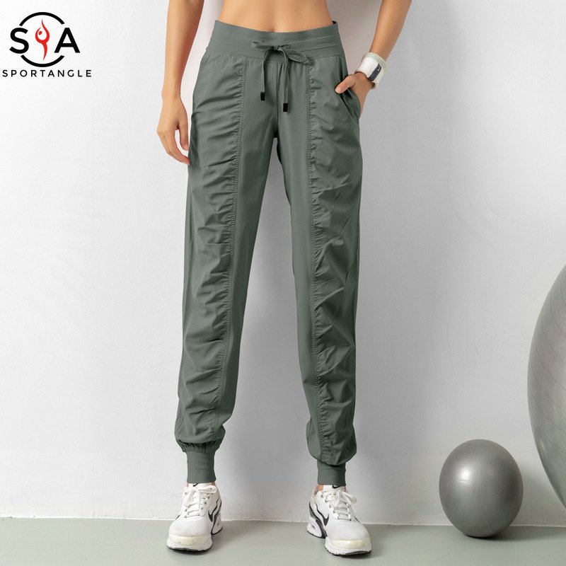 【Sportsangel】sports Pants S-2XL Loose Plus Size Running Pocket Yoga Trousers