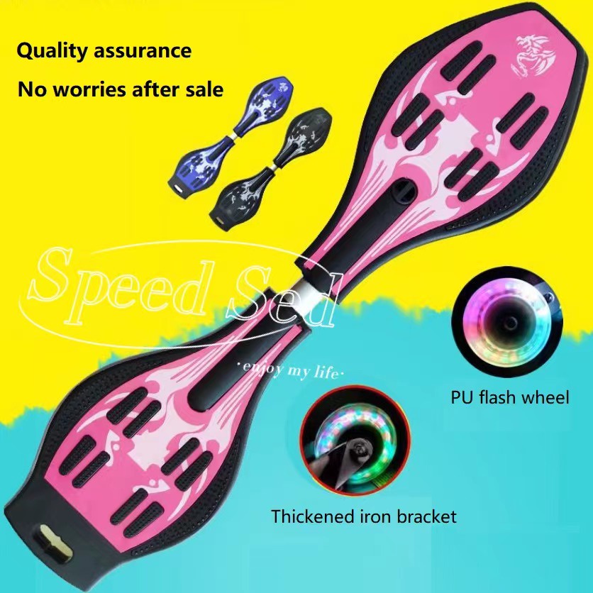 Wheel Skateboard with 360-degree Casters for Kids, Teens, and Adults ...