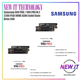 SSD M.2 SAMSUNG M2 990 1TB 500G 250G HD NVMe 980 pro