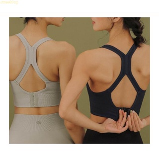Women's Large Chest Without Steel Ring Shows Small Comfort Gathering Sports  Bra With Padded Underwear Women's Bottoming Beauty Back Yoga Vest 