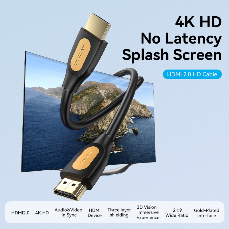 Vention Kabel HDMI 2.0 Male to Male Shopee Edition for PS5 STB Xbox TV - Gambar 2