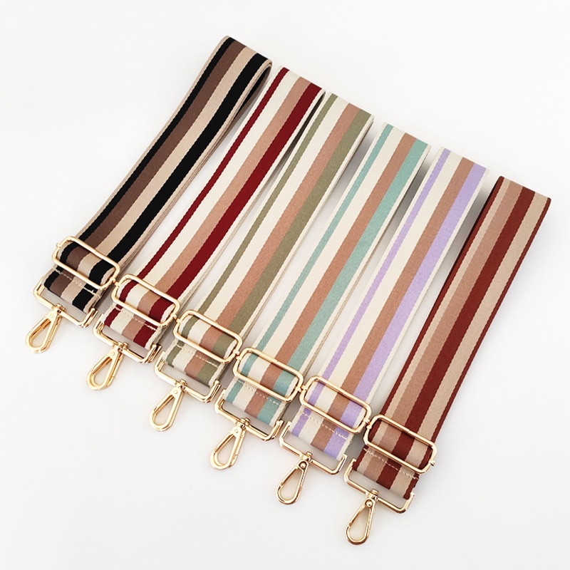 Bag Thickened Wide Shoulder Strap New Style Fivecm Color Striped