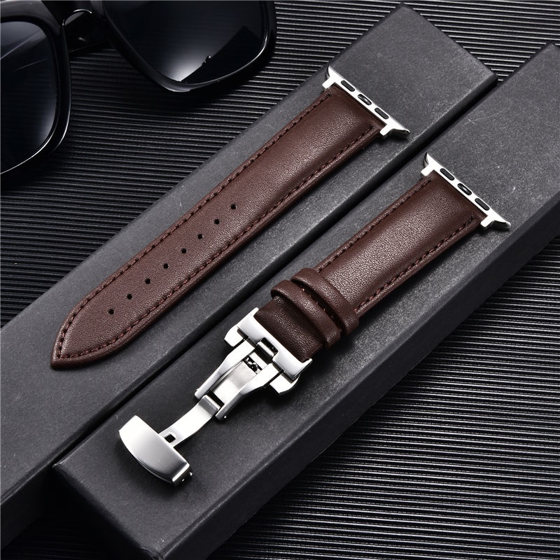 Genuine leather apple 2025 watch strap