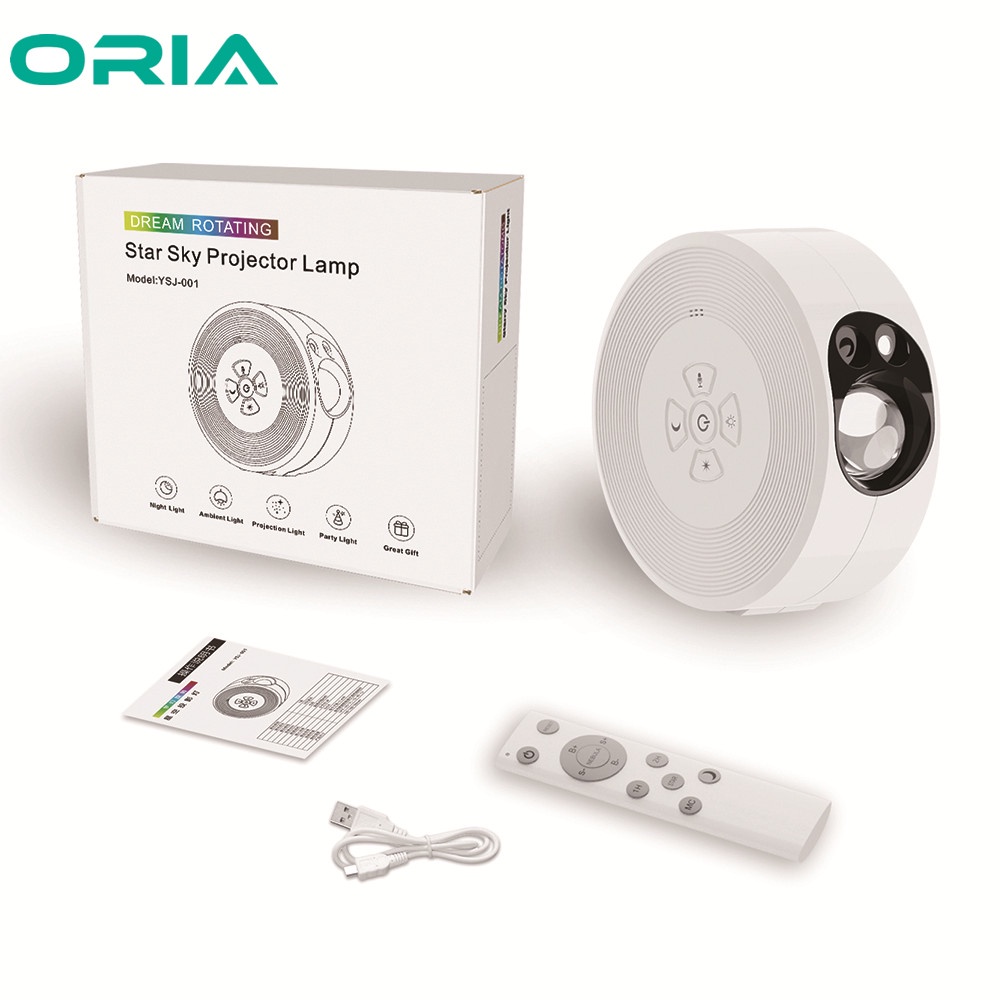 ORIA USB Charge LED Star Moon Projector Light Galaxy Nebular Seven ...