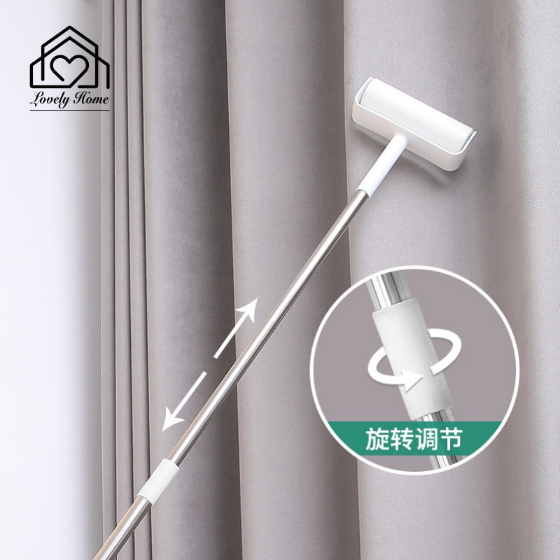 Retractable Hair Sticker Roller Long pole large roller brush bed hair ...