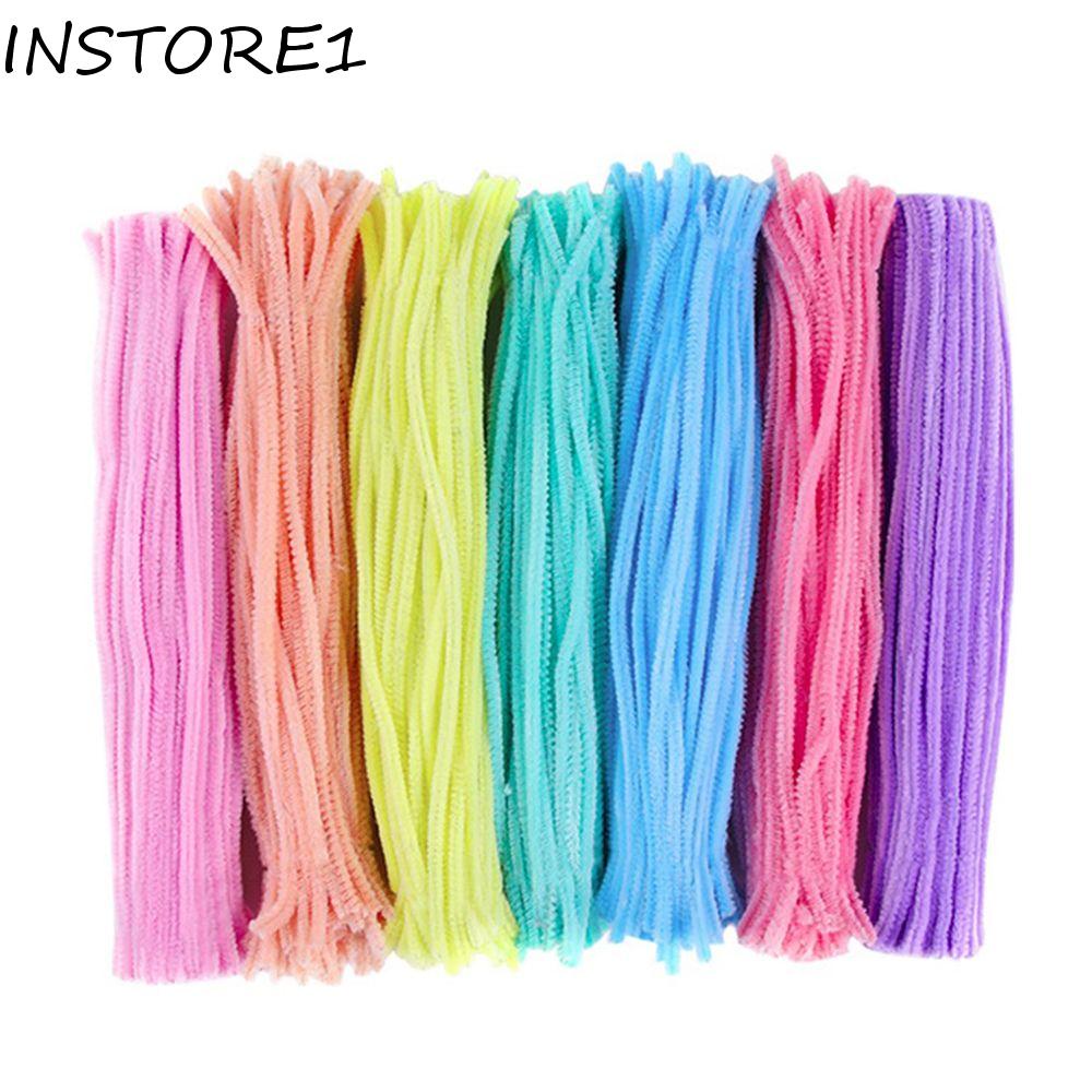 INSTORE1 Chenille Stem Pipe 30cm 100Pcs Kindergarten DIY Craft Supplies