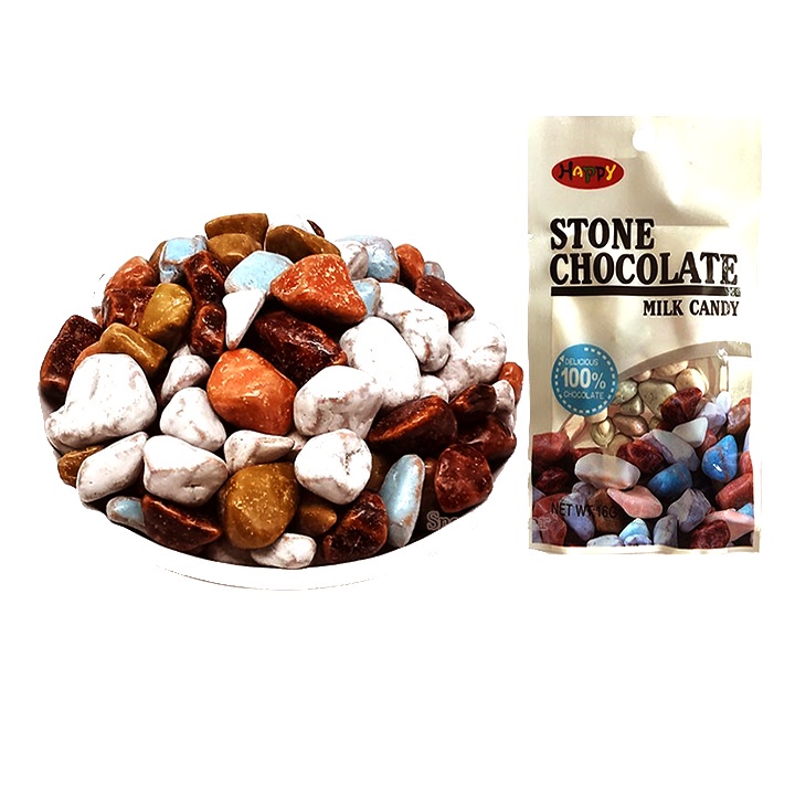 Milk chocolate pebble candy, colorful chocolate pebble chewing candy ...