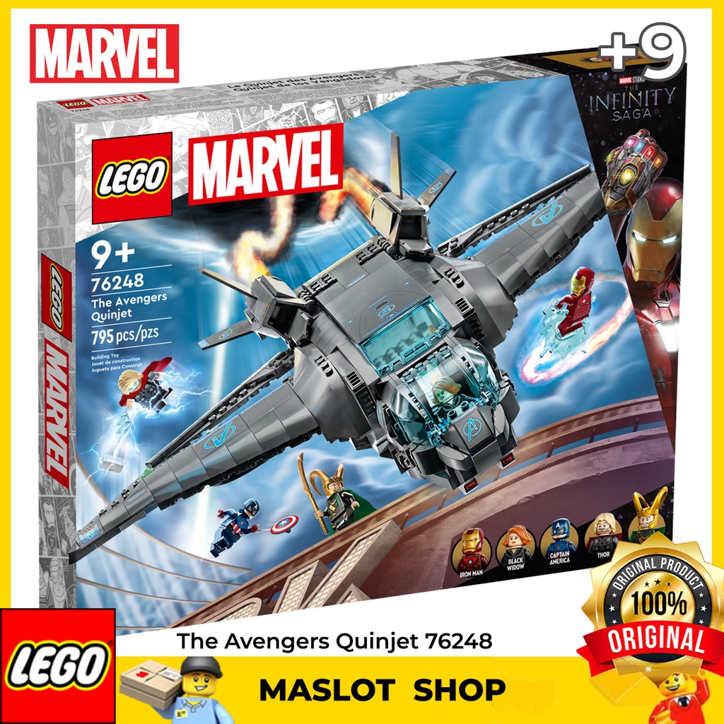 76248 - The Avengers Quinjet - Marvel Infinity Saga - 795 Pieces - NEW shops