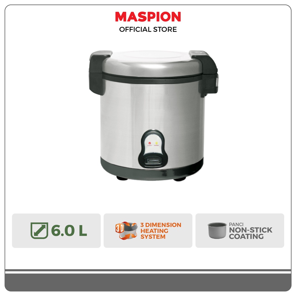 Maspion Rice Cooker Magic Com 6 Liter MMC-4015 BS