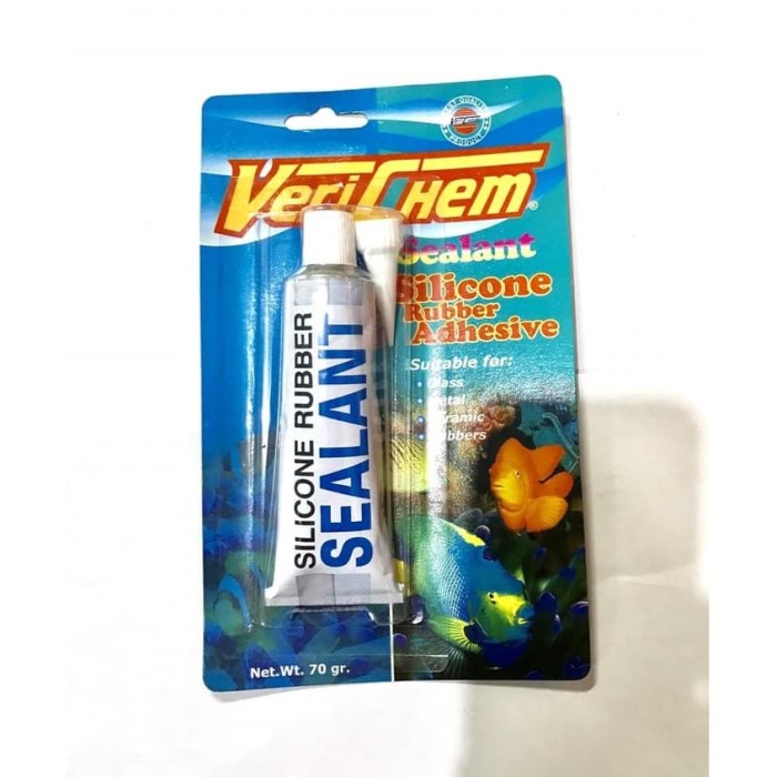 Verichem Aquarium Glass Glue Silicone Rubber Adhesive Sealant 70gr Large Shopee Singapore