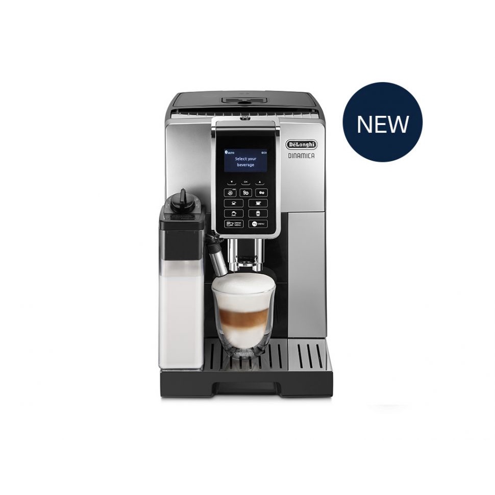 Delonghi Dinamica Silver Black Fully Automatic Coffee Machines FREE