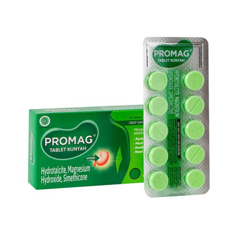 Promag tablet kunyah for gestrik maag asam lambung @30tablet | Shopee ...