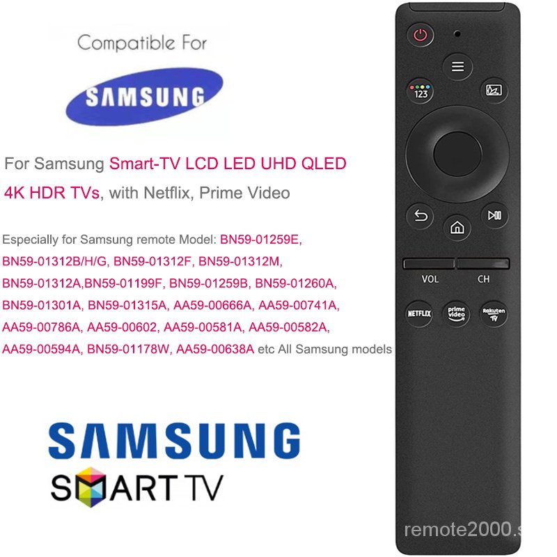 Universal Remote Control Compatible for Samsung Smart-TV LCD LED UHD ...