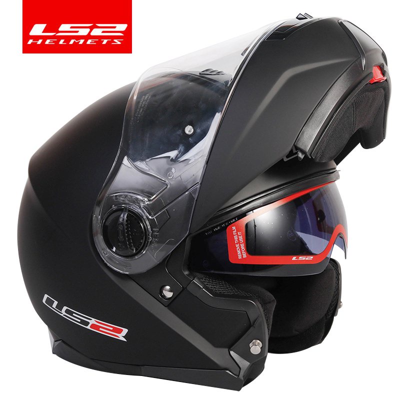 CNY🏮Original LS2 STROBE flip up motorcycle helmet ls2 FF325 modular dual visor capacete cascos