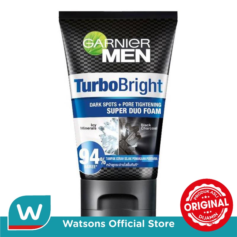 Garnier Men Power Bright Super Duo Foam 100ml - Gambar 2