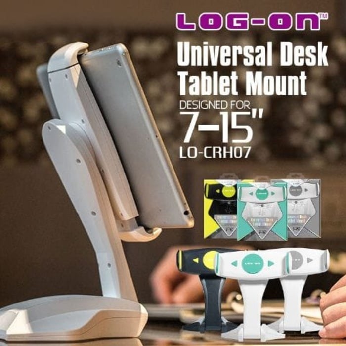 Mount Log On Universal Desk Holder Tablet Ipad Tab Mount 7-15 Inch ...