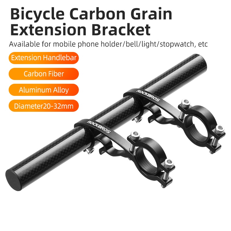 ROCKBROS Bike Handlebar Extension Frame 25CM Mountain Bicycle Bracket Extender Holder Lightweight Handle Bar Rack Shopee Singapore