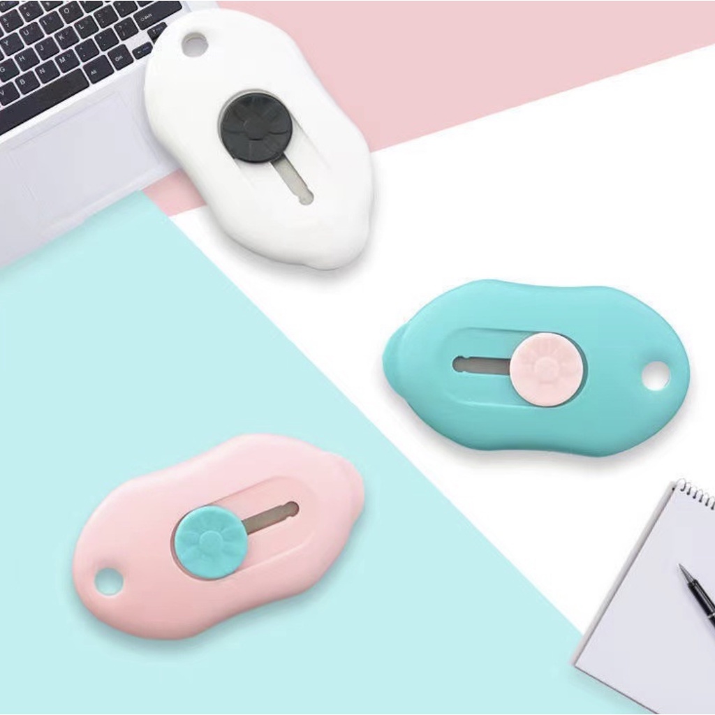 1pcs CUTTER MINI PORTABLE PEMOTONG KERTAS PEMBUKA PAKET - Gambar 3