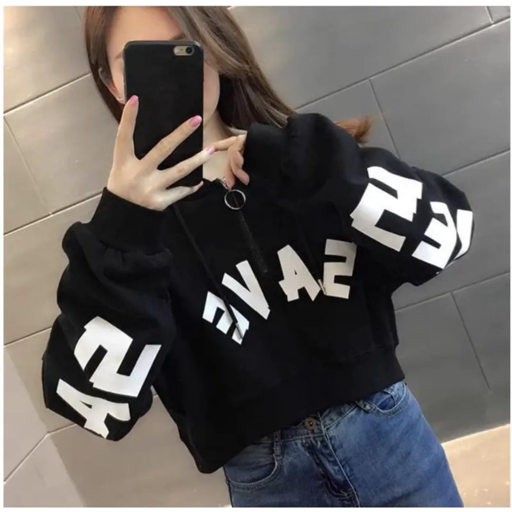 crop top hoodie Prices and Deals Mar 2024 Shopee Singapore