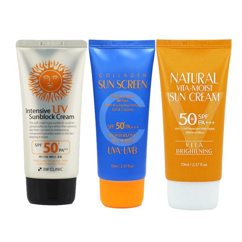 [3W Clinic] 3W Clinic Intensive UV/Collagen/Natural Vita Moist ...