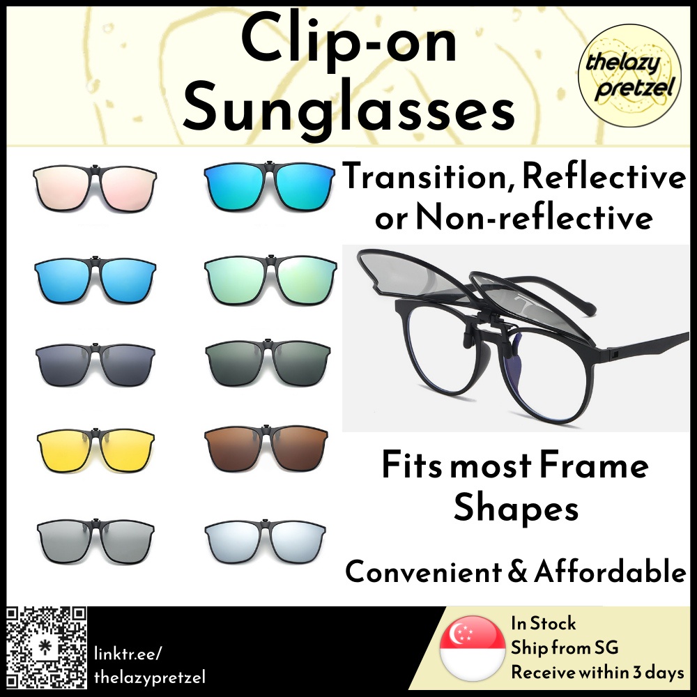 [SG Seller] Clipon Sunglasses in 10 Exciting Colour Transition