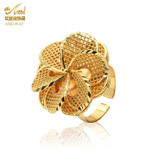 Gold ring sale design flower