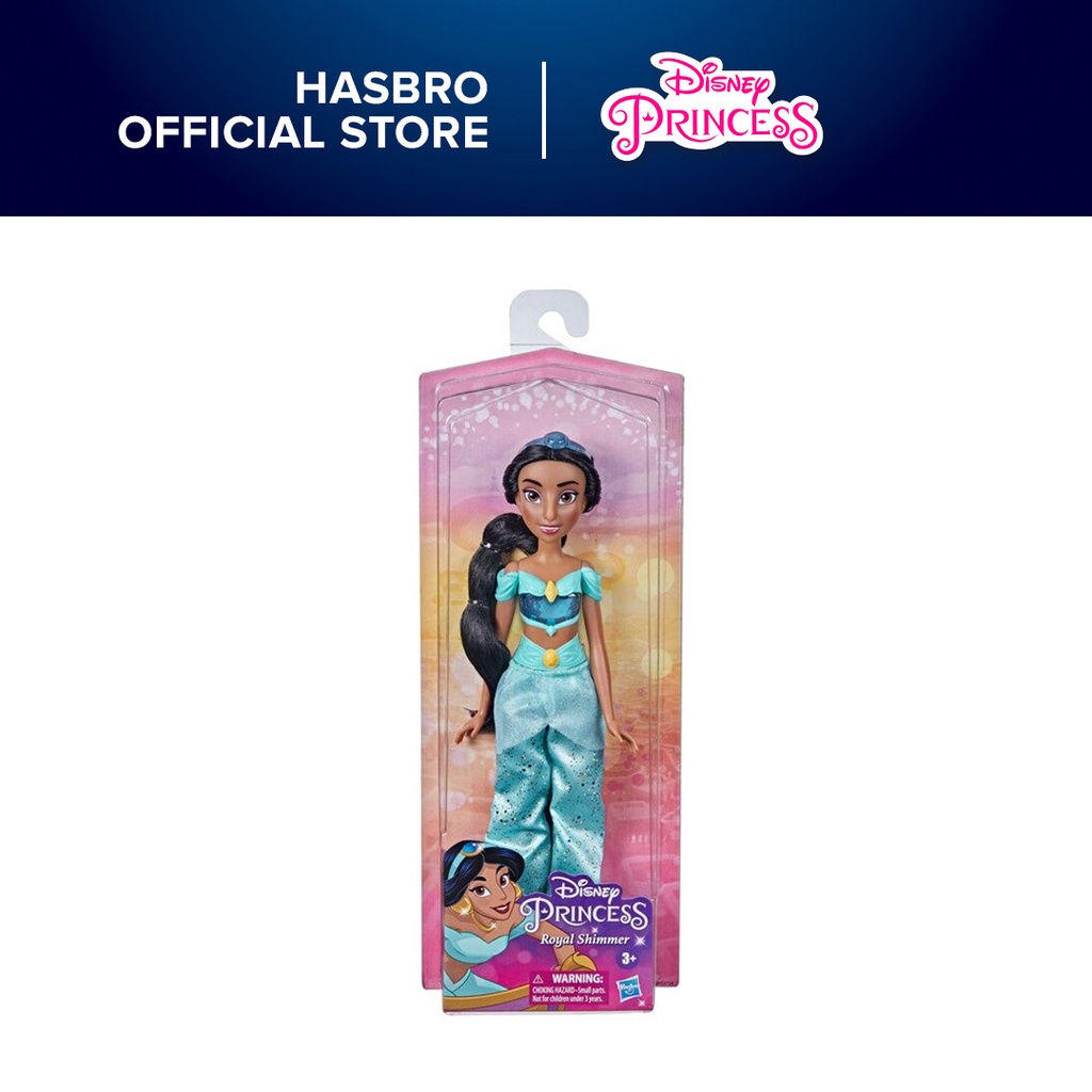 Disney Princess Royal Shimmer Jasmine Doll, Fashion Doll With Skirt And ...