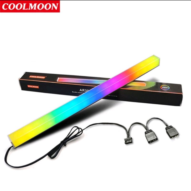 Coolmoon 30cm Case Light Strip Aluminium Magnetic RGB LED Bar | Shopee ...