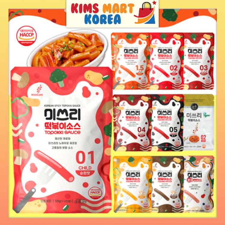 Miss Lee Tteokbokki Sauce Korean Spicy Rice Cake Sauces 5 Grades 100g