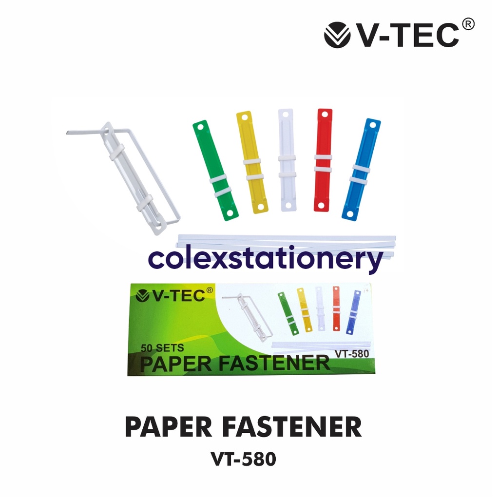 PUTIH Paper Fastener/Paper Fastener/Acco Plastic White & Mixed Color