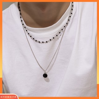 Mens bead sale chain necklace