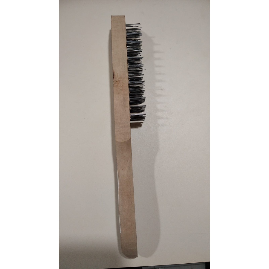 MESIN STEEL BRUSH COARSE WIRE WOODEN HANDLE THICK PLATE CLEANER RUST ...