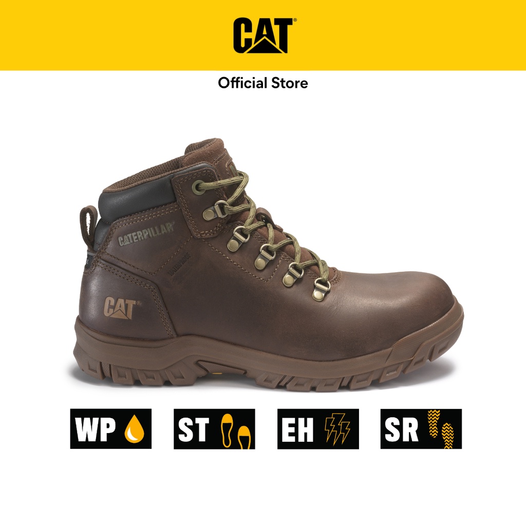 Caterpillar Women's MAE Steel Toe Waterproof Work Boot Cocoa Brown