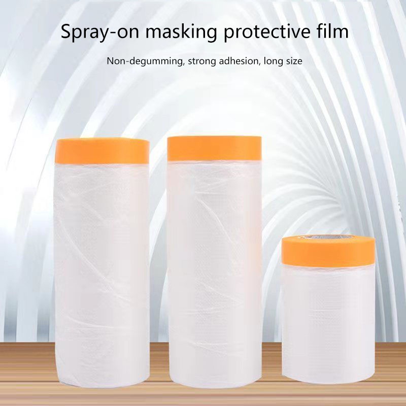 (1M*25m4.5M*25M) Pre taped Plastic sheet roll Sheet For HIP Renovation