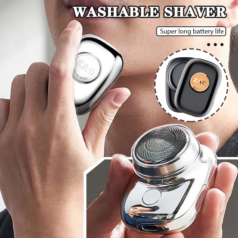 ZAO Waterproof Minishave Portable Electric Shaver Pocket Size Hair