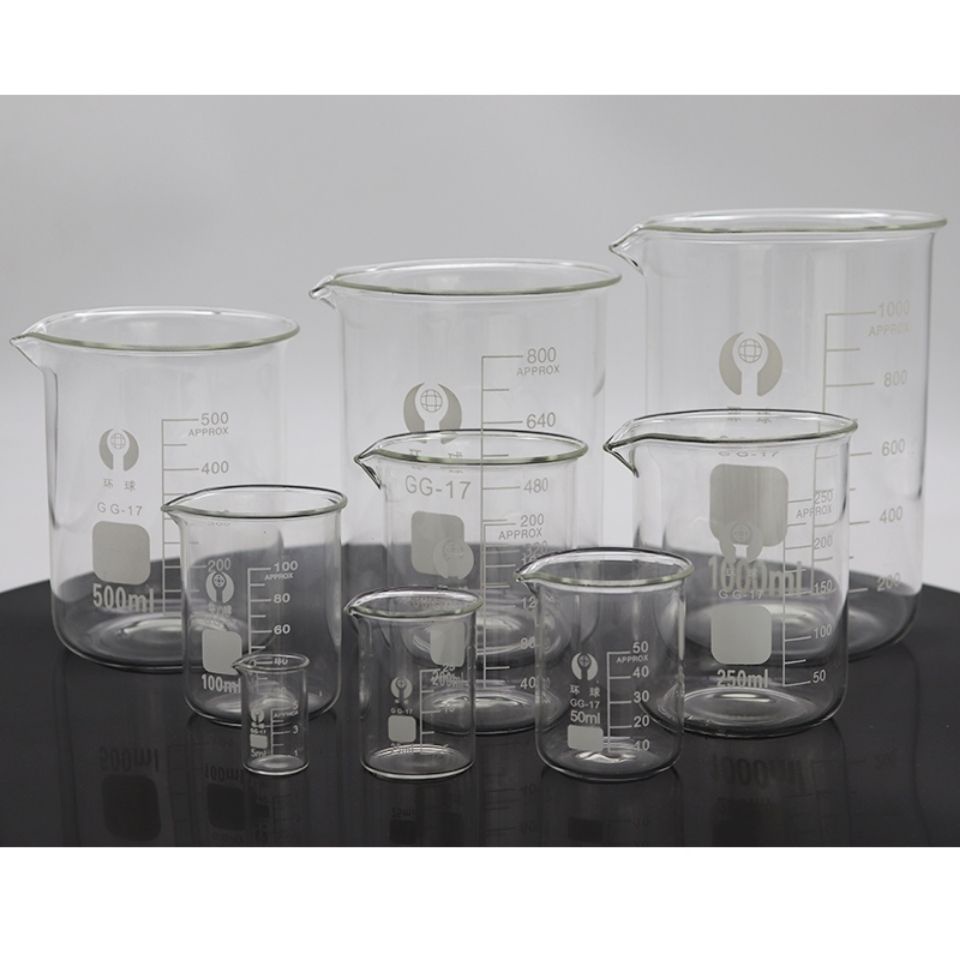 Glass Beaker Thick and High Temperature Resistant Experimental