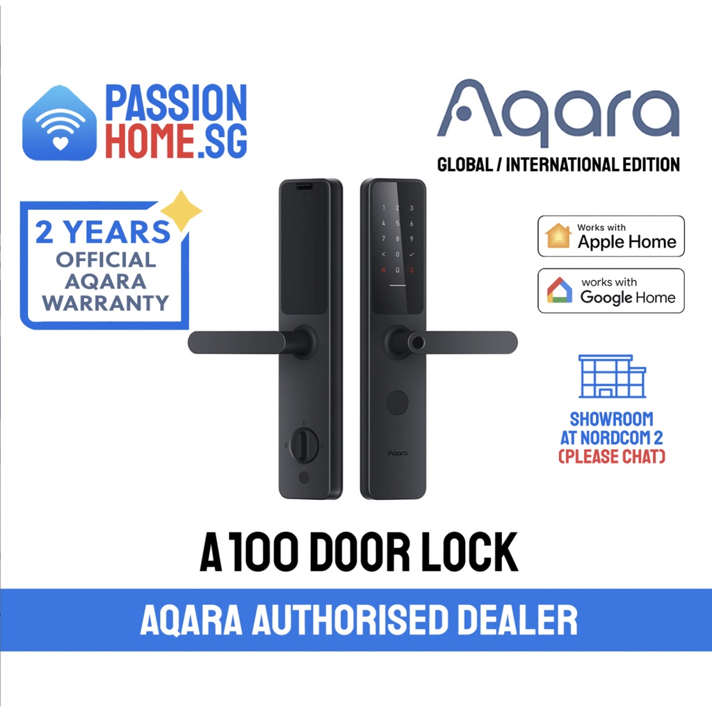 AQARA A100 Smart Door Lock - Zigbee Global International Edition) with ...