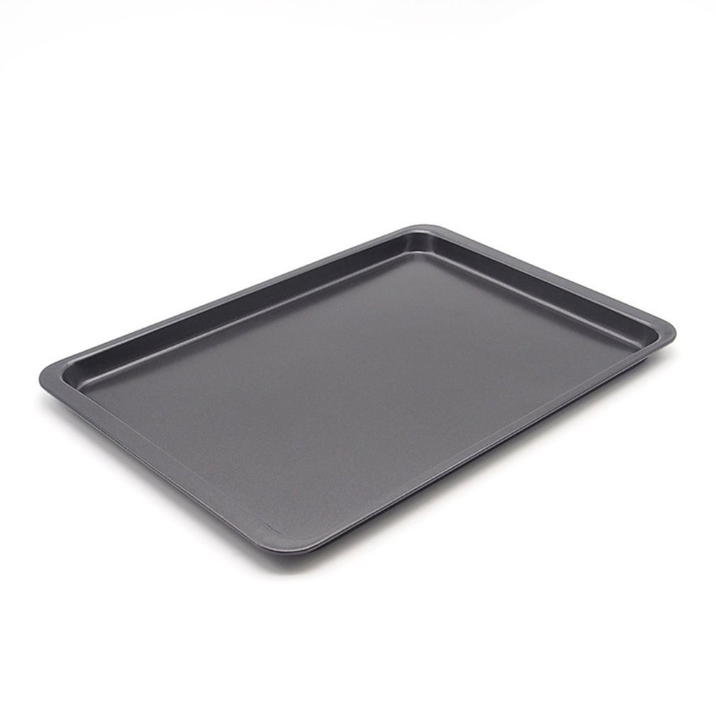 2pcs Rectangular Non-stick Bread Cake Baking Tray Baking Tray Oven  Rectangular Black Baking Tray Di